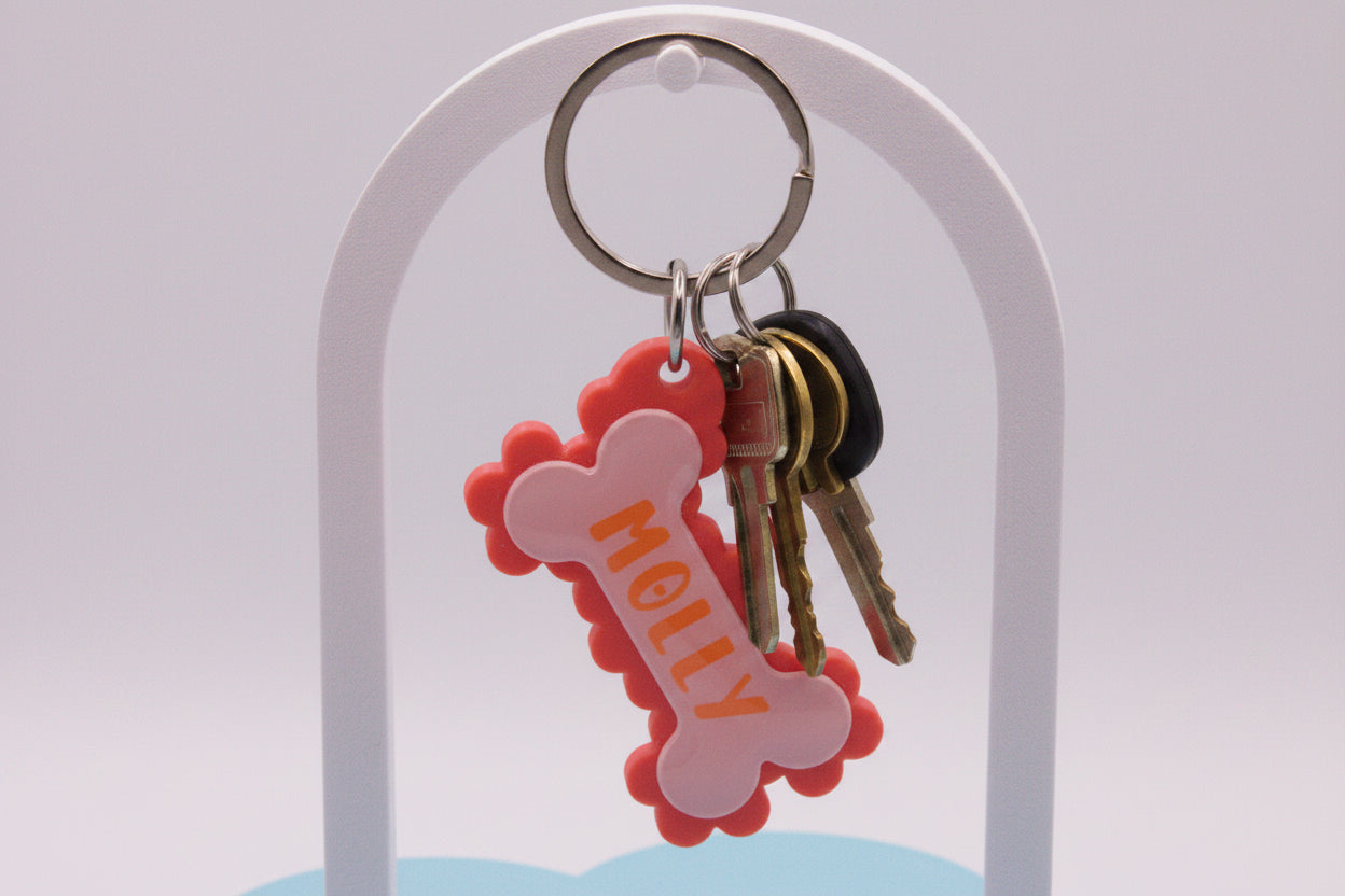 Frill and Bone Keychain