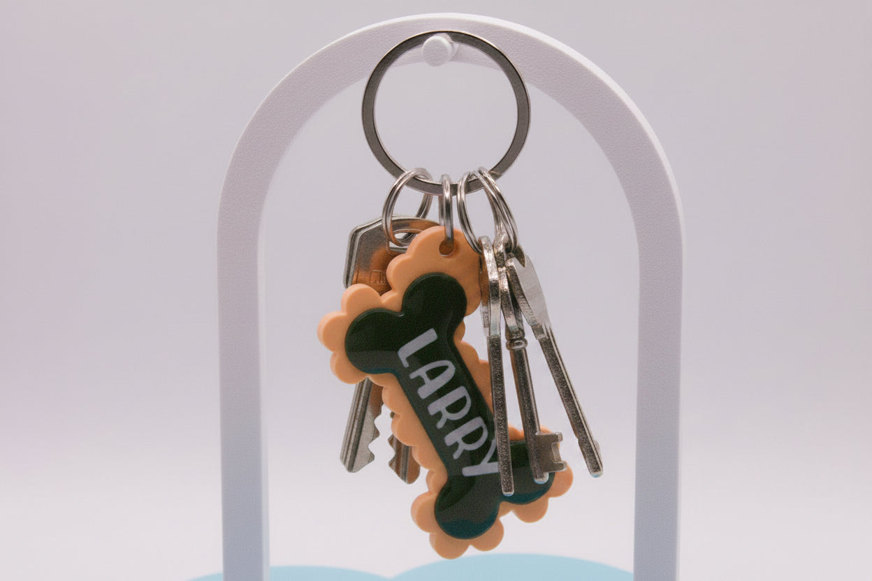 Frill and Bone Keychain